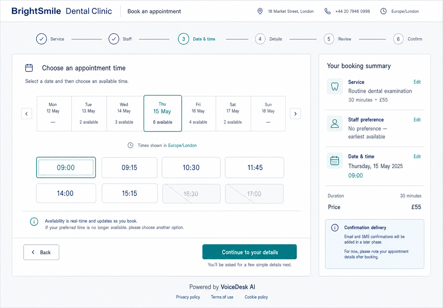 VoiceDesk AI Voice Operations Platform project screenshot